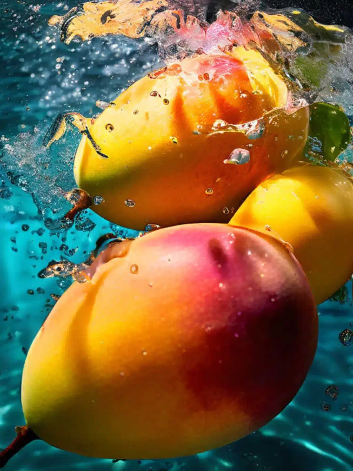 Why are mangoes soaked in water before eating