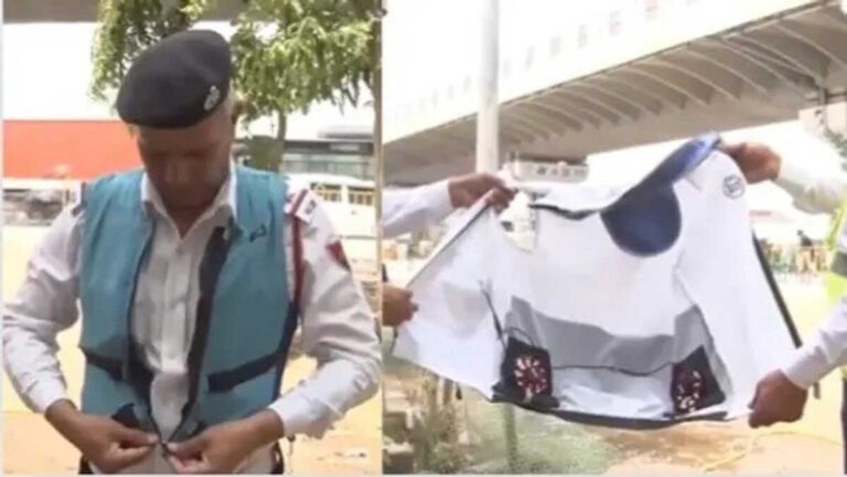 Gurugram: गर्मी से निपटने के लिए ट्रैफिक पुलिस कर्मियों को ‘AC jackets’ दिए गए