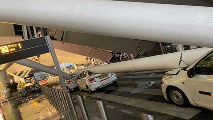 Roof collapses at Delhi airport's Terminal 1