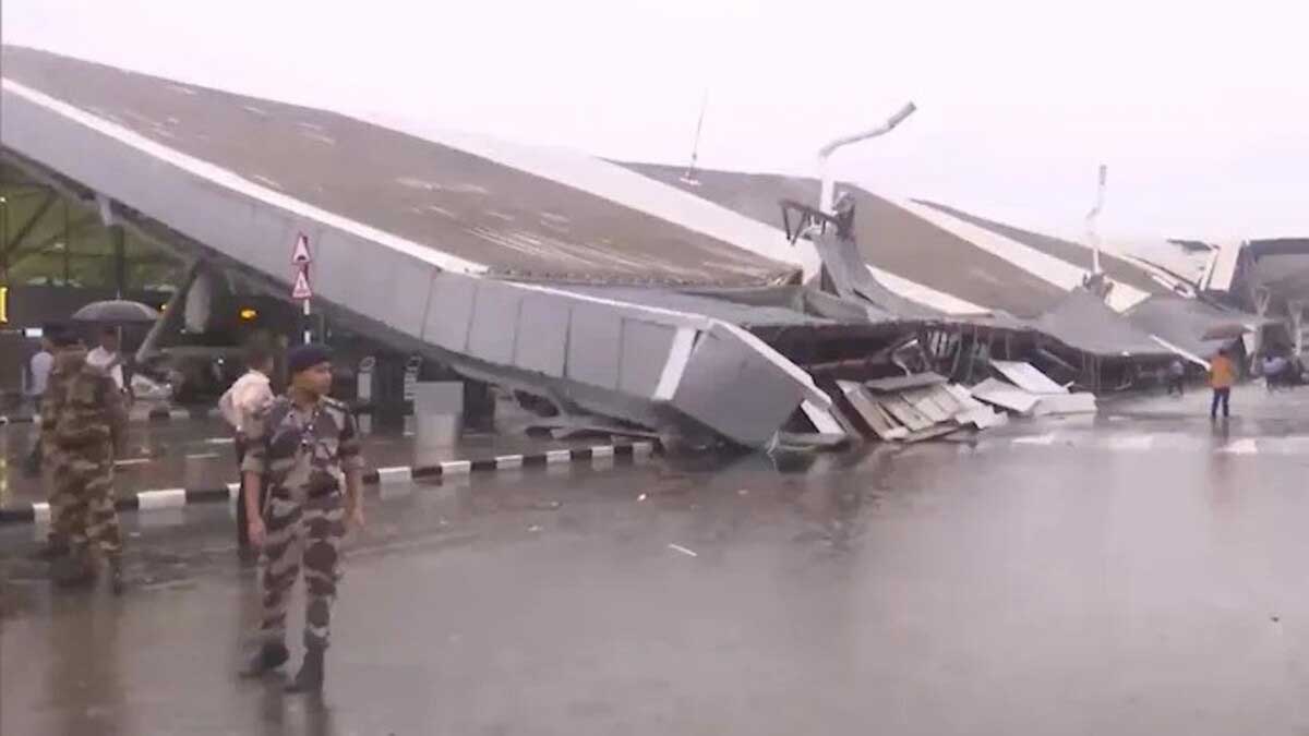 Roof collapses at Delhi airport's Terminal 1
