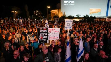 People protested against the government in Israel