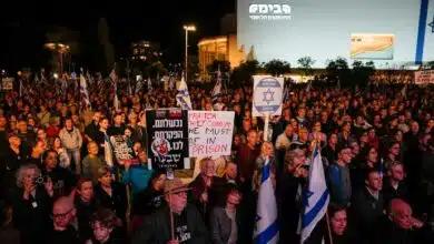People protested against the government in Israel
