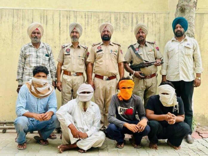 Punjab rural police seized 8 kg heroin and 6 pistols