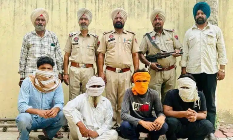 Punjab rural police seized 8 kg heroin and 6 pistols