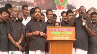 AIADMK leaders protest against illicit liquor tragedy in Tamil Nadu