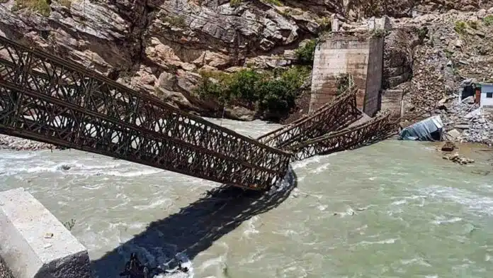 2 swept away as temporary bridge collapses in Uttarakhand