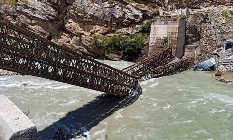 2 swept away as temporary bridge collapses in Uttarakhand