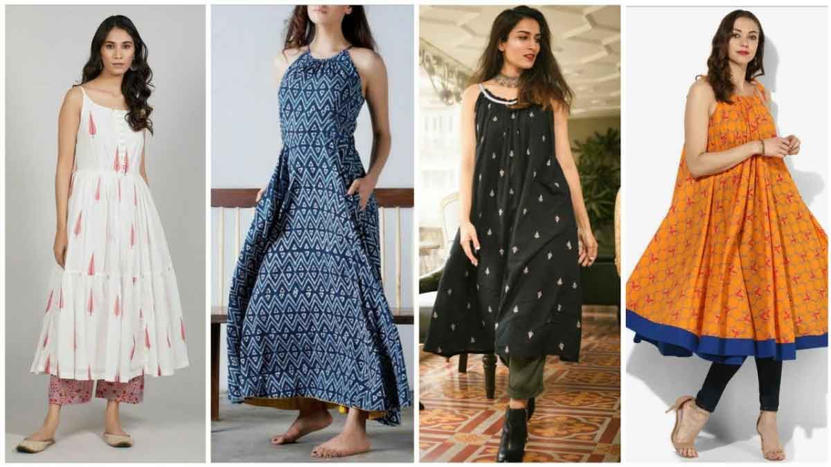 4 Modern Sweetheart Neck Kurti Designs