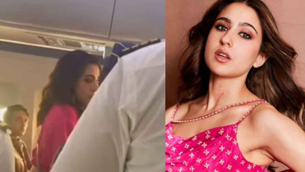 Air hostess spilled juice on Sara Ali Khan's expensive dress