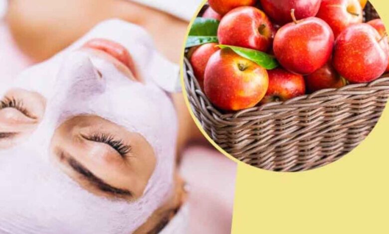 Apple can brighten your face, apply a face mask like this