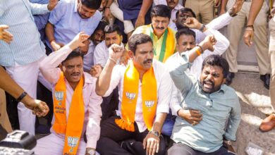 BJP protested in Karnataka assembly over Valmiki and MUDA scams
