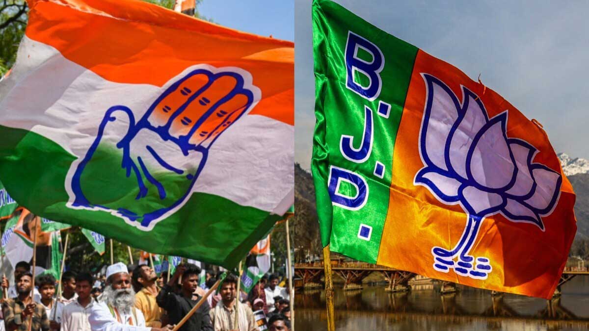 Congress is leading in the assembly by-election results of Himachal and Madhya Pradesh