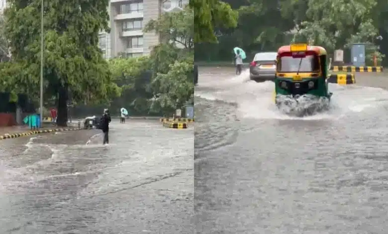 Delhi Rains Rainfall in these areas of Delhi, relief from sticky heat