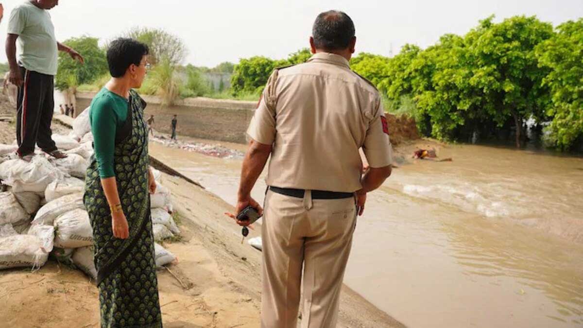 Delhi's Water Minister Atishi said the repair of the embankment of Munak Canal has been completed