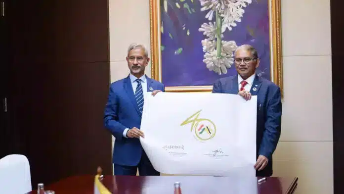 External Affairs Minister S Jaishankar launches logo to mark 40 years of diplomatic ties with Brunei