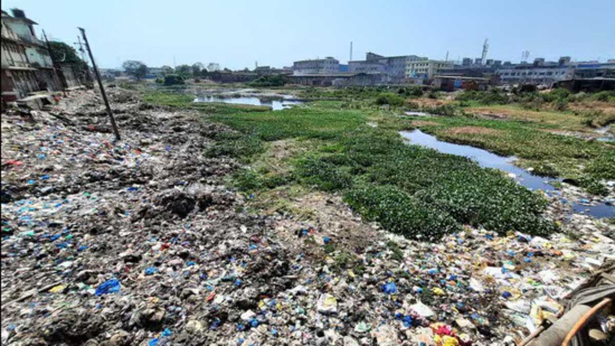 Kamwari river in spate in Maharashtra