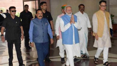 PM Modi reached Parliament for the NDA Parliamentary Party meeting