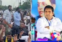 Party workers protest against the murder of BSP leader in Chennai