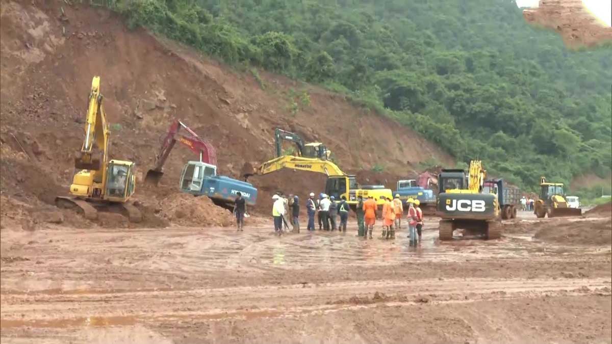 Rescue operations underway after massive landslide on NH 66 in Kannada Karnataka