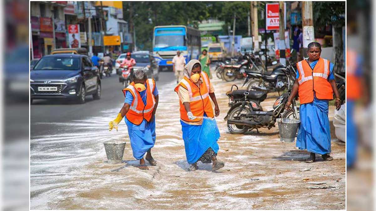 Sanitation workers protested in Thoothukudi Tamil Nadu