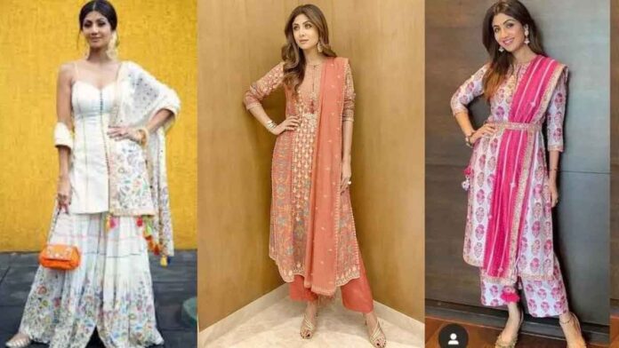 These multi-coloured salwar suits will look great on the occasion of Sawan