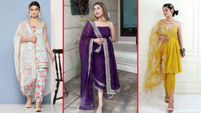 These sleeveless Salwar suits are best to wear in the summer season