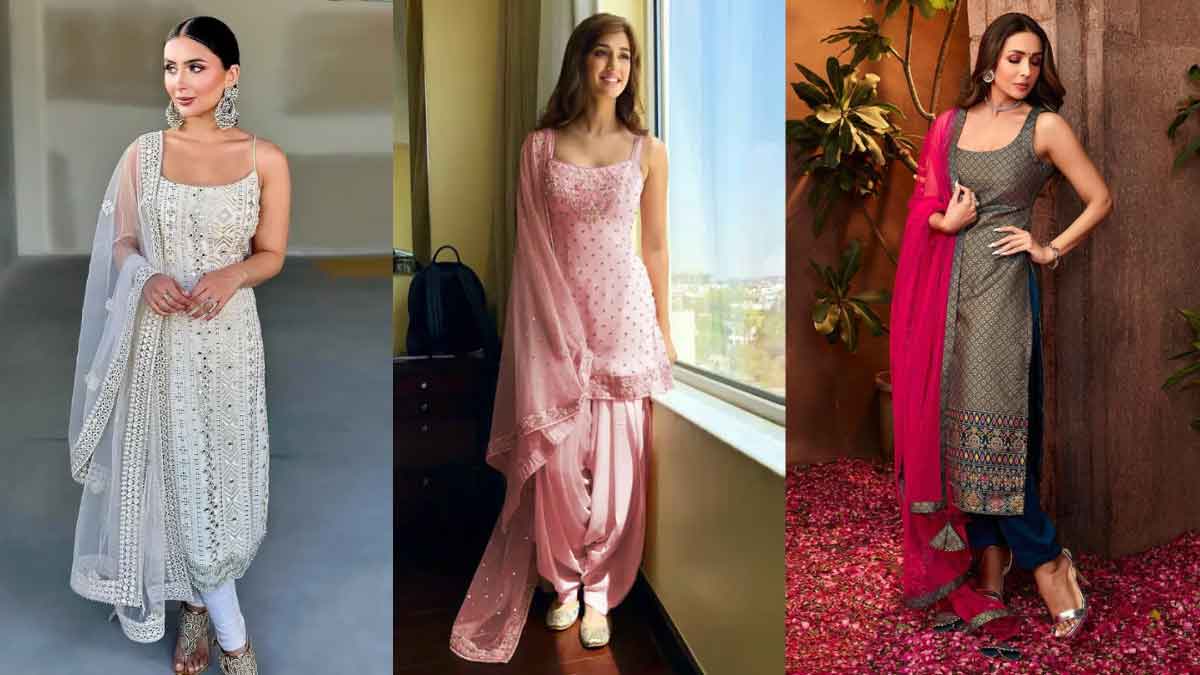 These sleeveless Salwar suits are best to wear in the summer season