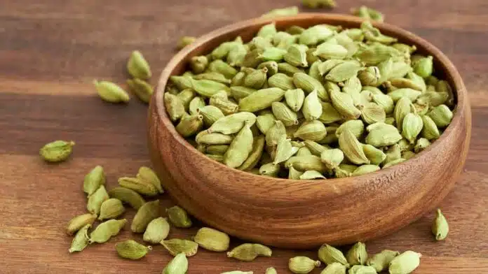 Which vitamin is found in Cardamom