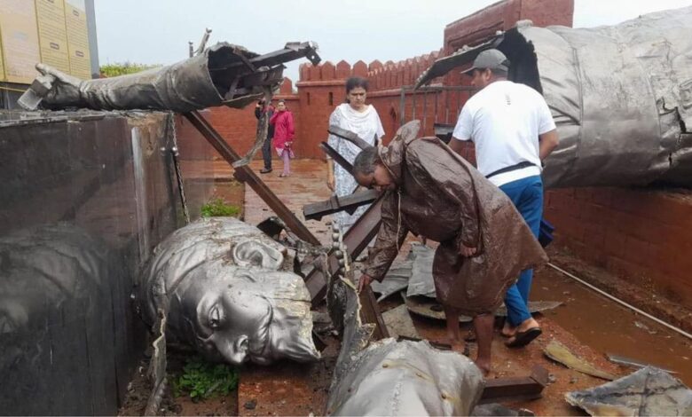 A joint committee headed by the Indian Navy was formed to investigate the incident of damage to the statue of Shivaji Maharaj in Maharashtra