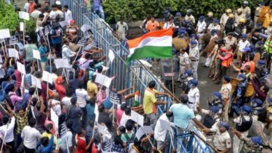 BJP called for a West Bengal bandh over the violence in Nabanna