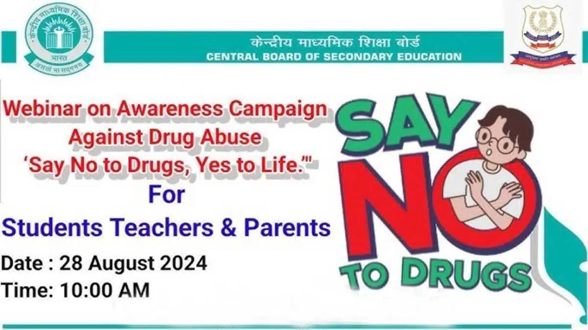 CBSE organised Say No to Drugs and Say Yes to Life campaign at Delhi School