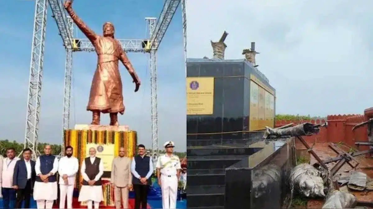 Statue of Chhatrapati Shivaji Maharaj collapsed in Sindhudurg, Maharashtra, know the reason