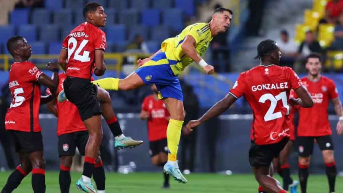 Cristiano Ronaldo Score Record 50th Goal As Al Nassr Settle For Draw With Al Raed