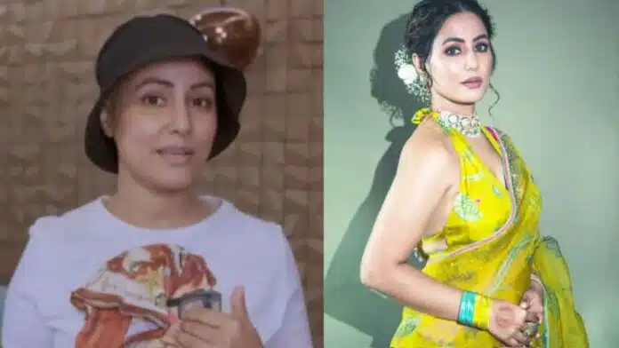 Hina Khan shared a new video, seen wearing a black hat