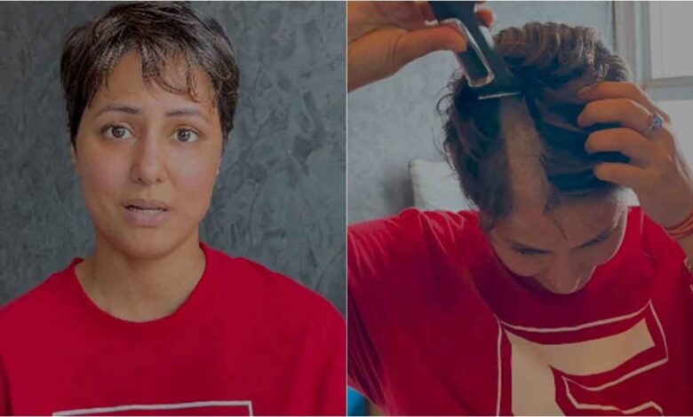 Hina Khan shaved her head after chemotherapy and surgery