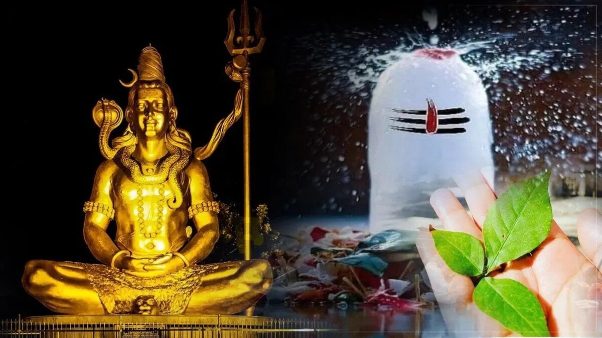 How should Belpatra leaf be offered on Shivling