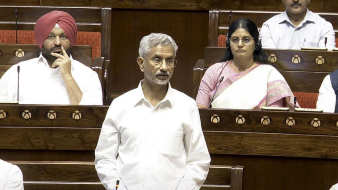 Jaishankar informed the Parliament about the situation in Bangladesh