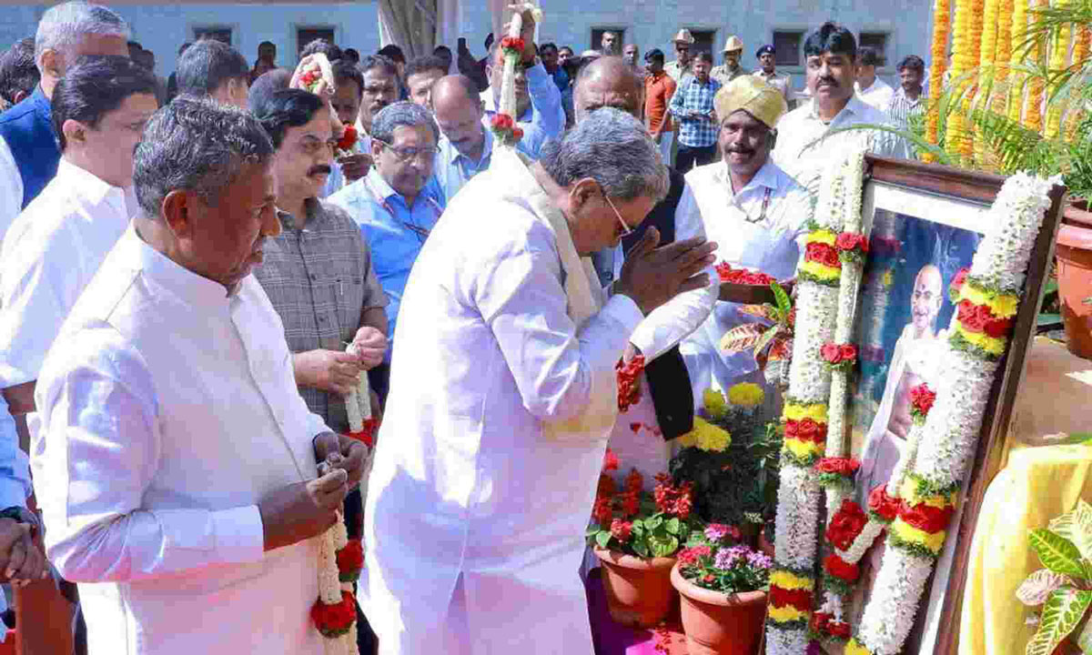 Karnataka CM Siddaramaiah said the protectors of caste inequality killed Mahatma Gandhi