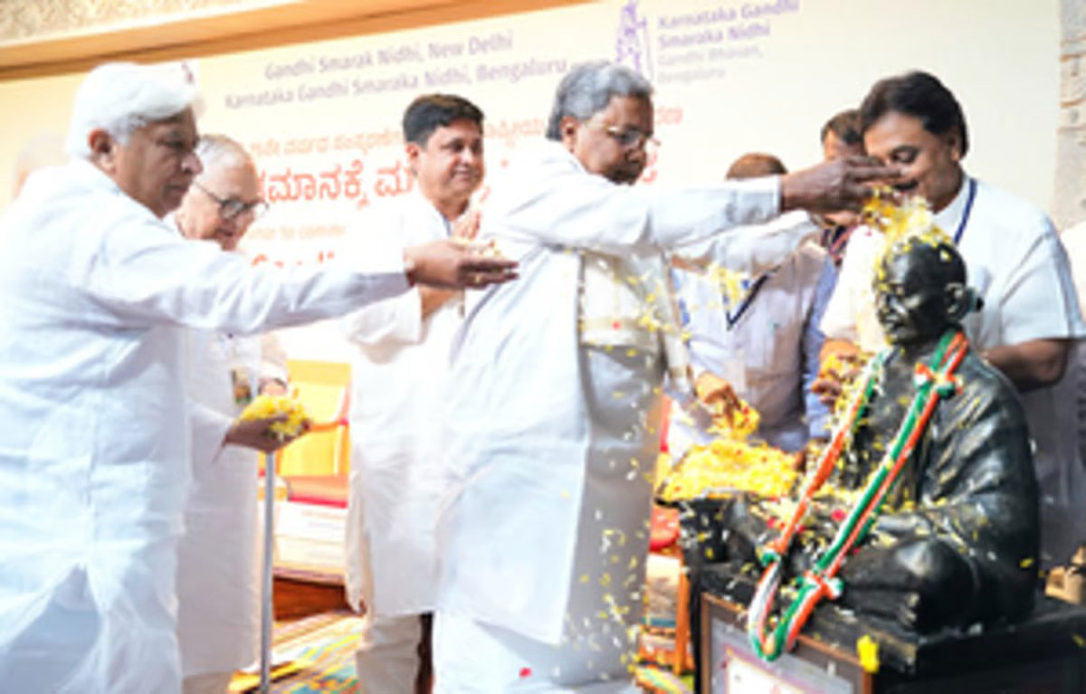 Karnataka CM Siddaramaiah said the protectors of caste inequality killed Mahatma Gandhi