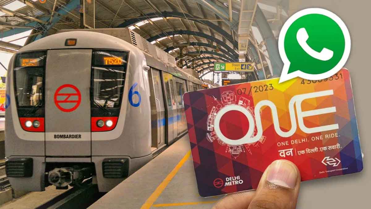 Metro card will be recharged through WhatsApp