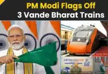 PM Modi flagged off 3 Vande Bharat trains