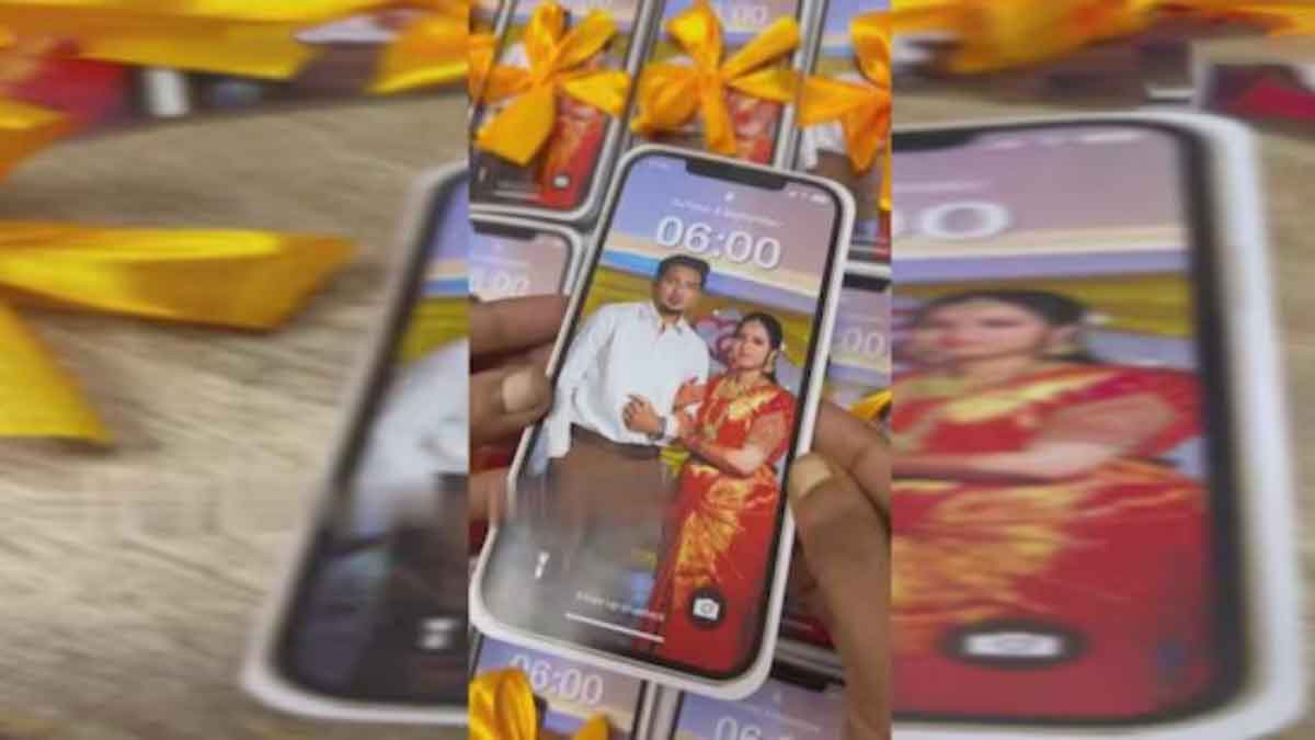 This is not an iPhone but a wedding Invitation Card, went viral on social media