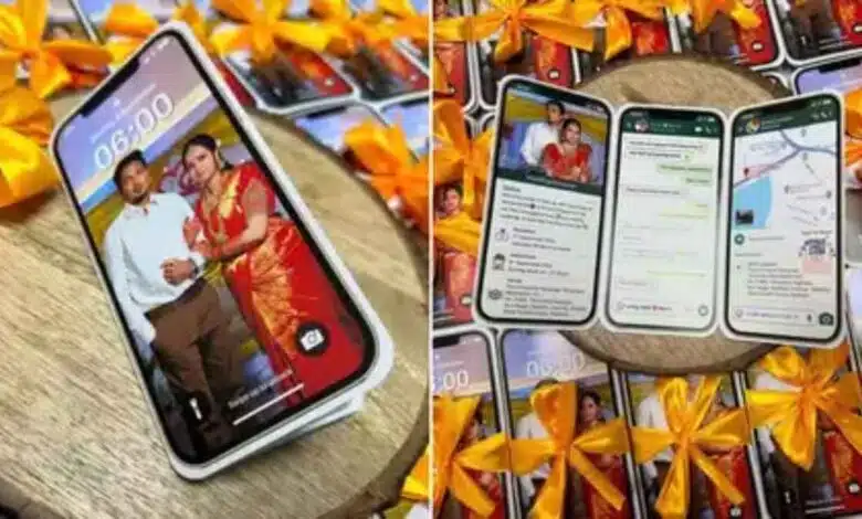This is not an iPhone but a wedding Invitation Card, went viral on social media