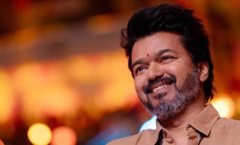 Vijay Hoist Tamilnadu Vettri Kazhagam's Block