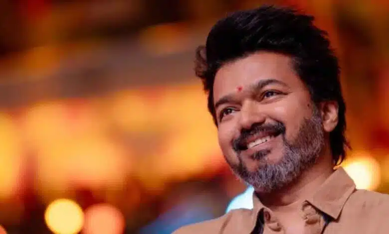 Vijay Hoist Tamilnadu Vettri Kazhagam's Block