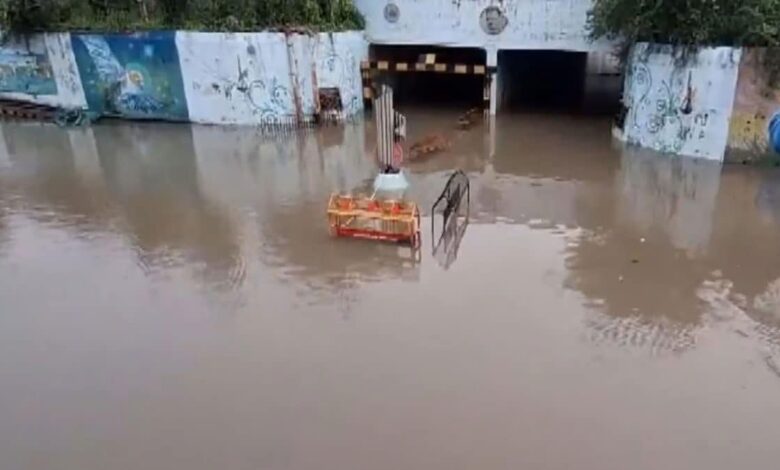 Waterlogging in Vapi after heavy rains in Gujarat