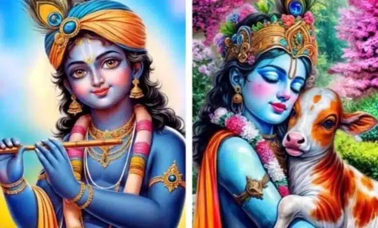 Wear these printed suits for an ethnic look on Janmashtami