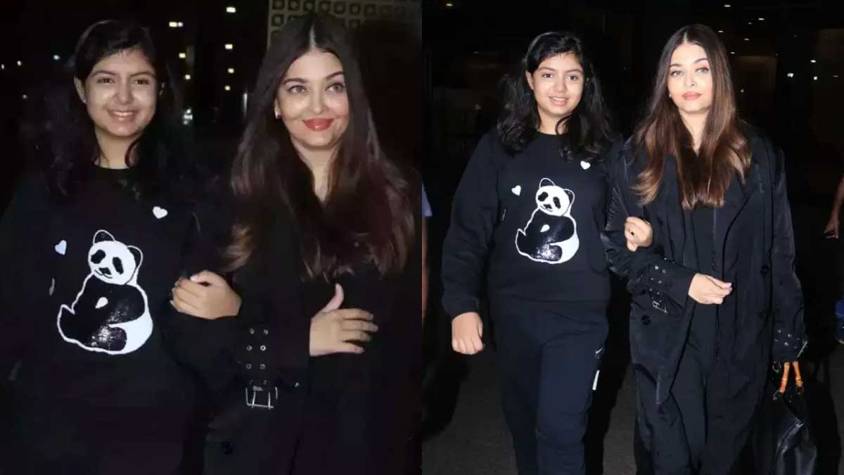 Aaradhya Bachchan and Aishwarya travel together to high profile events.