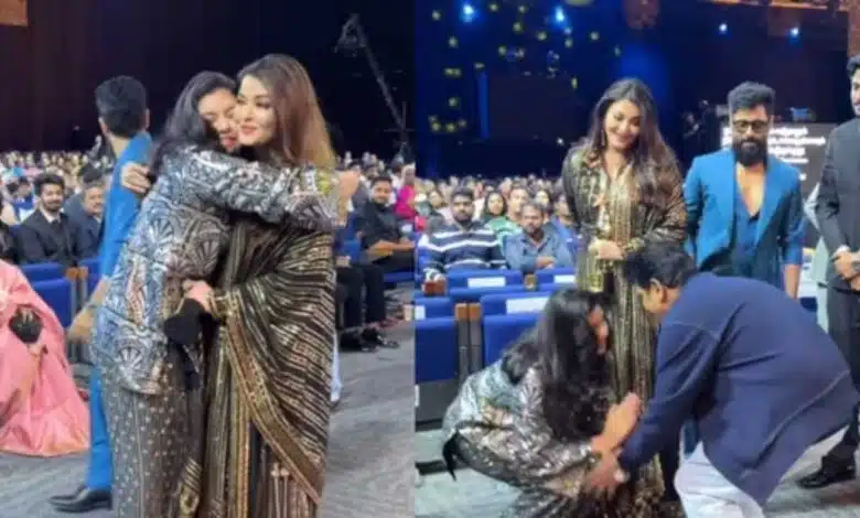 Aaradhya along with Aishwarya paid tribute to the 62-year-old actor.
