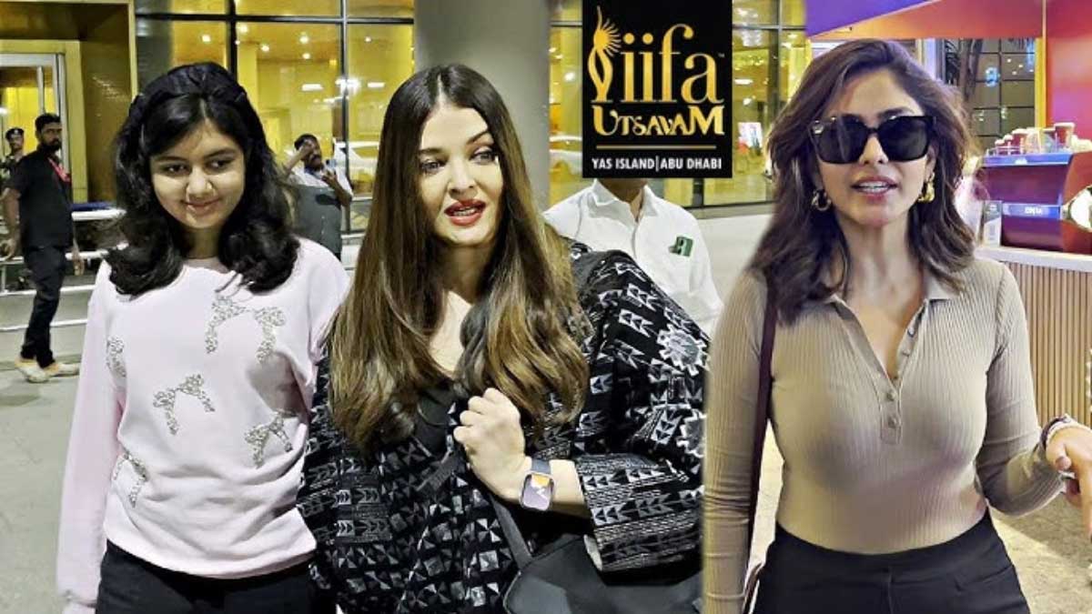 Aishwarya Rai Bachchan did the same fashion blast in Abu Dhabi, Aaradhya clone!